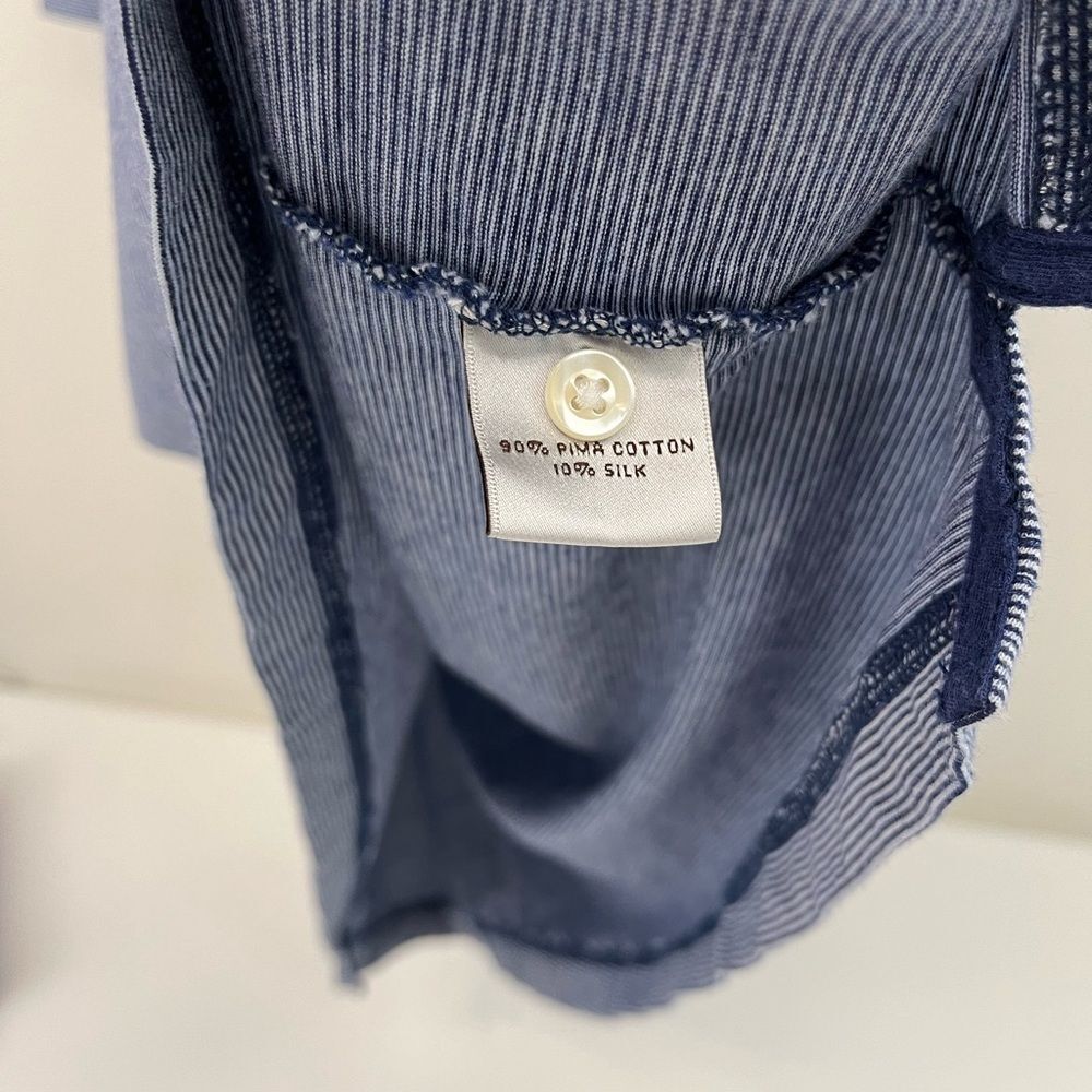 Peter Millar Mens Polo Shirt Sz XXL Blue Crown Soft Silk Cotton Casual Comfort - Picture 4 of 7